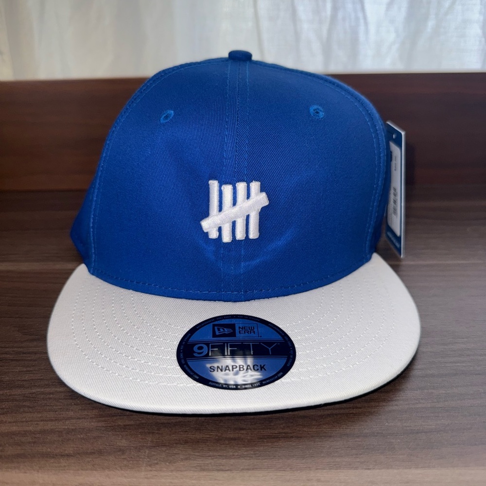 Undefeated x New Era Icon 9FIFTY Snapback Blue White One Size